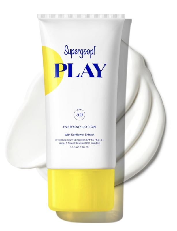 Supergoop! PLAY Everyday Lotion SPF 50 - Broad Spectrum Body & Face Sunscreen for Sensitive Skin - Great for Active Days - Fast Absorbing, Water & Sweat Resistant - 5.5 fl oz